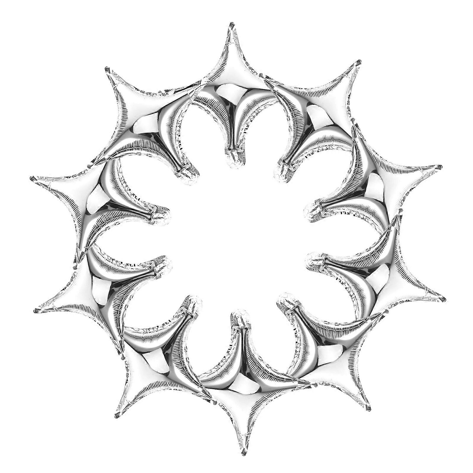 رقائق الألومنيوم بالون تصميم حزب الديكور الفضة 10 بوصة 20 قطعة