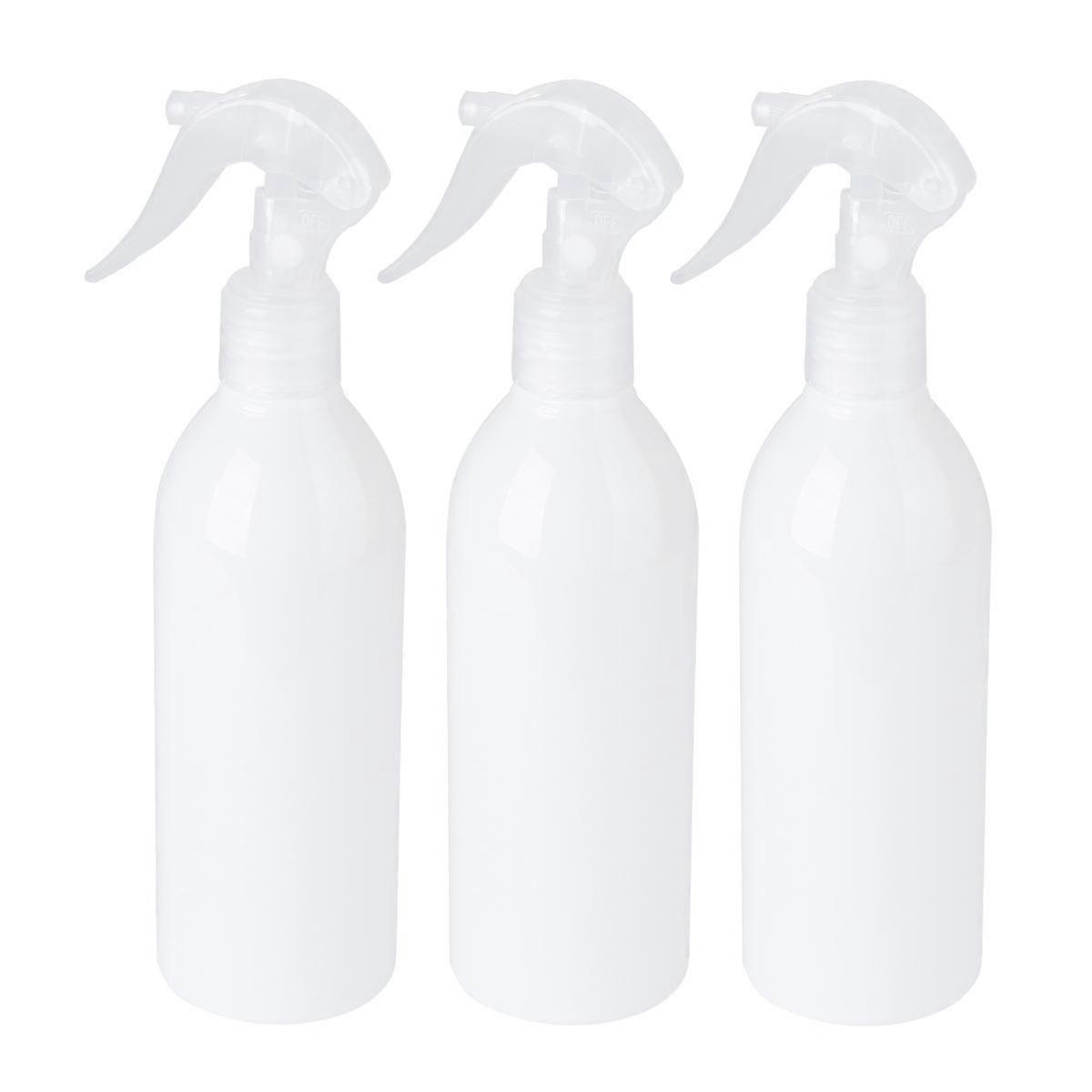 3pcs Durable Plastic Watering Spray Bottles with Fine Nozzle for Gardening, Cleaning, and Hair Care – Transparent, Sturdy Design for Versatile Use