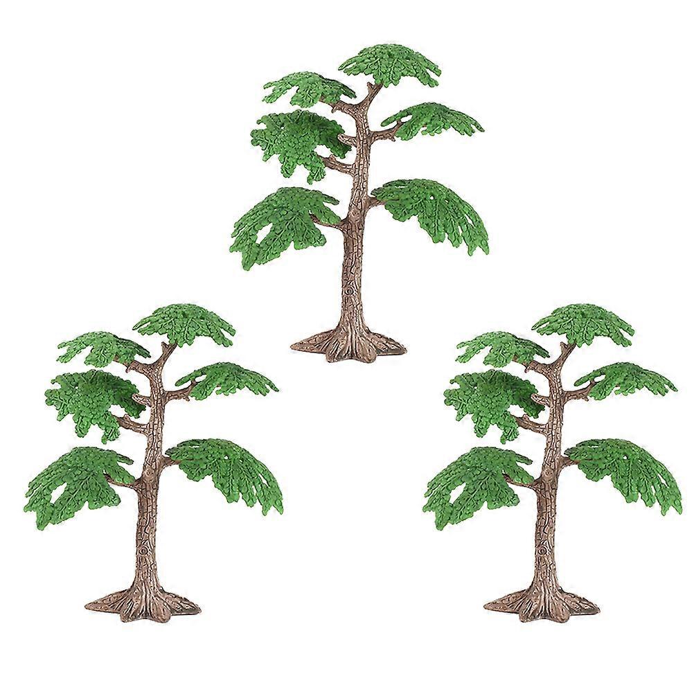 Artificial Tree Simulation Plants Model Big Pine Tree Ornament Home Decoration 3Pcs