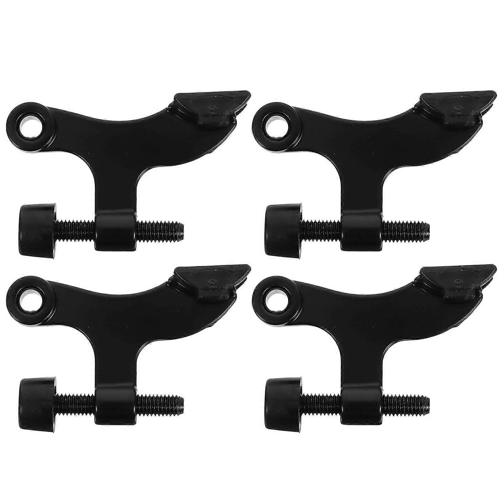 Solid Door Stopper Zinc Alloy Seamless Installation Compact 4Pcs