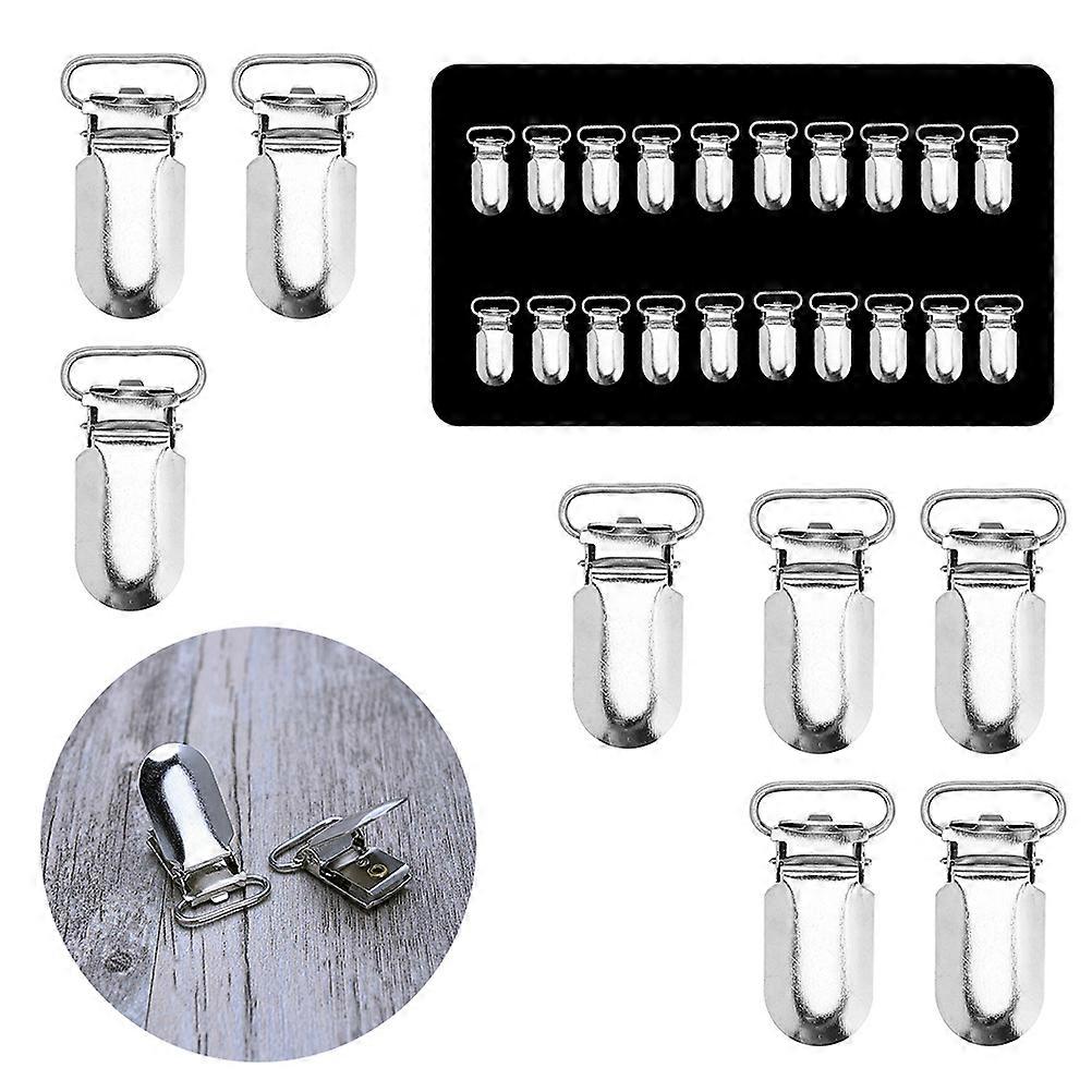 Suspenders for Men Fashion Suspenders Buckle White Color Plastic Insert Material 25Pack