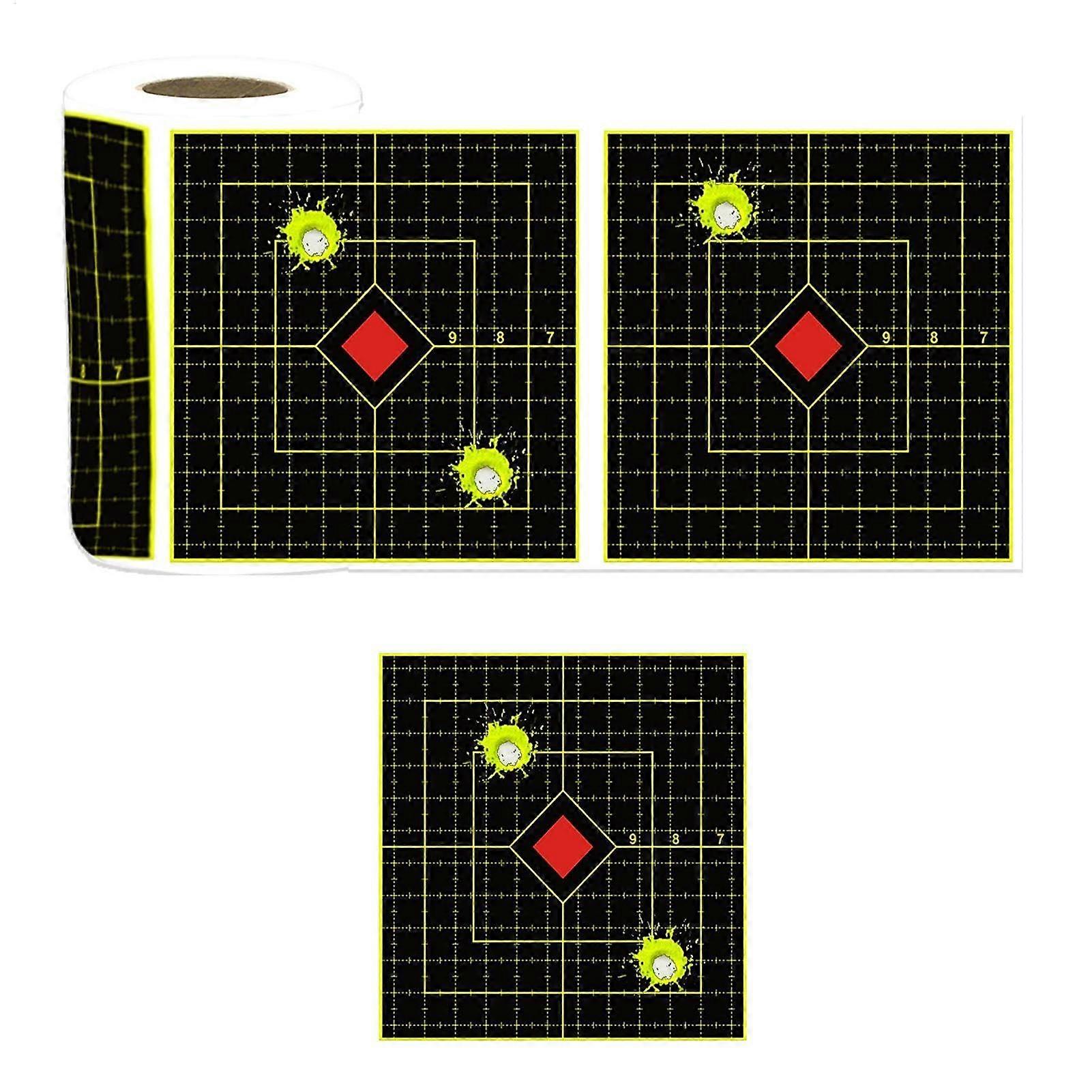 Splatter Burst Area Targets, 6 Inch Splashes Fluorescent Yellow Stickers Ref: 1202