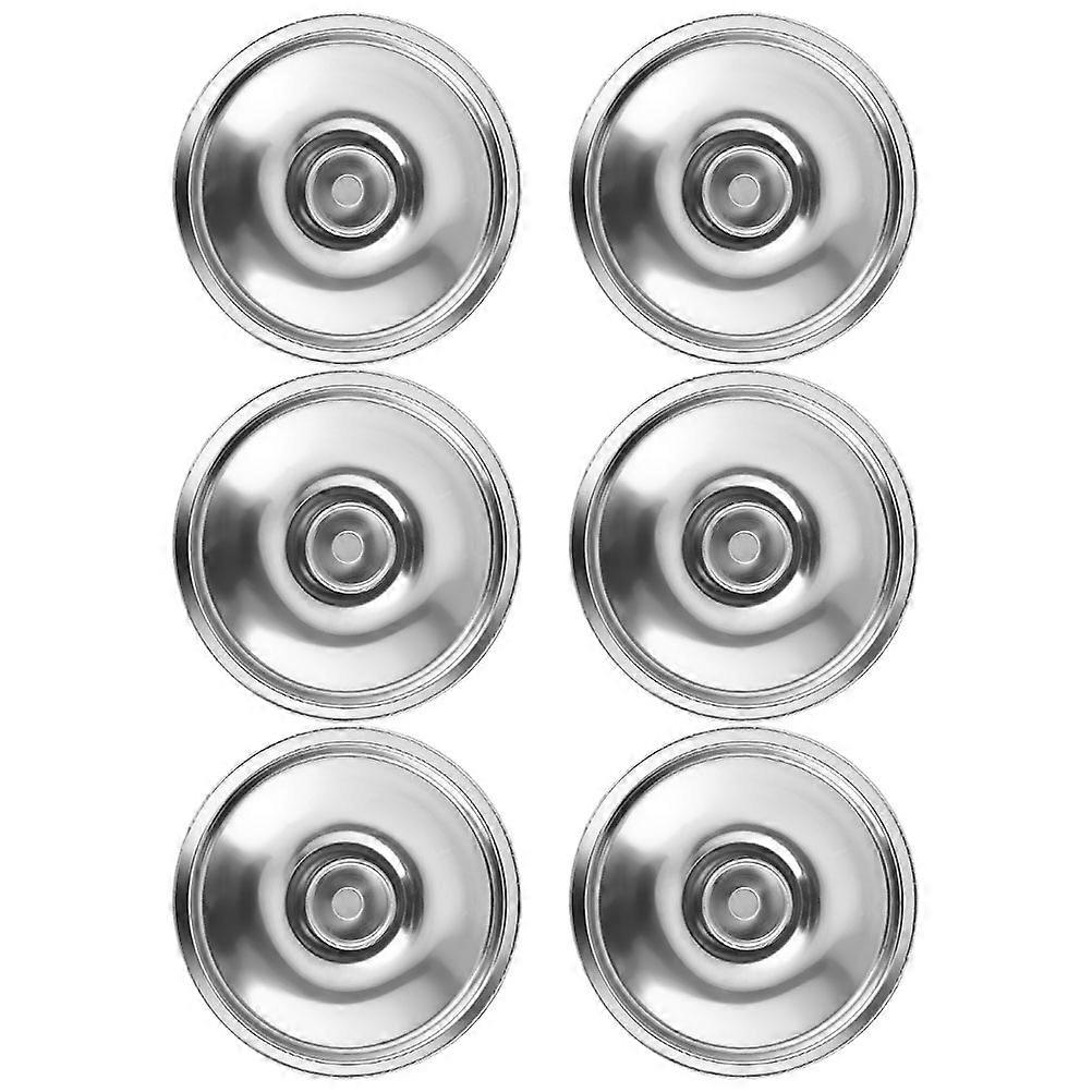 6pcs Stainless Steel Saucepan Lids for Mini Cookware – Enhance Flavor in Small Portion Cooking