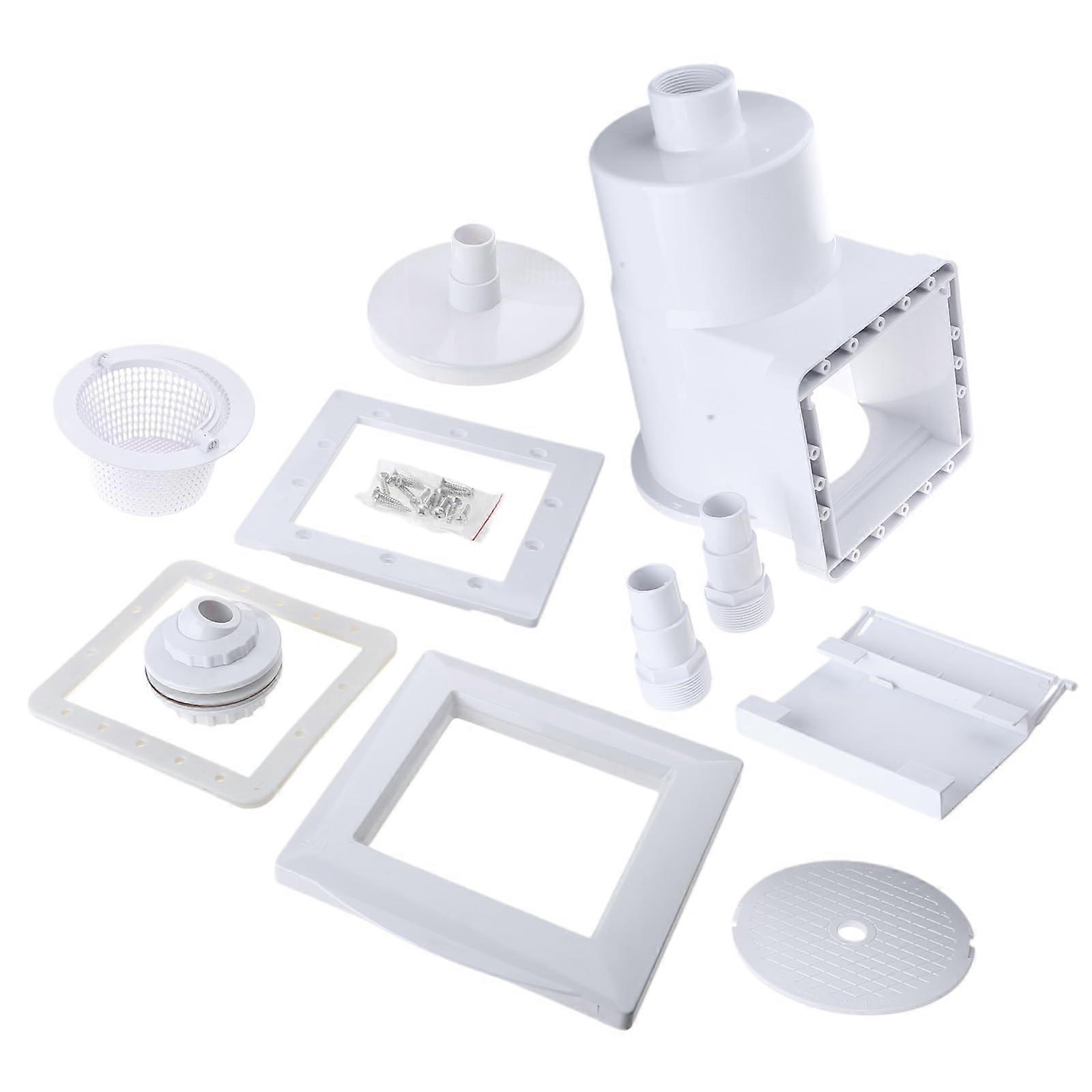 Replacement skimmer kits for efficient pool of aboveground swimming pools and accessories