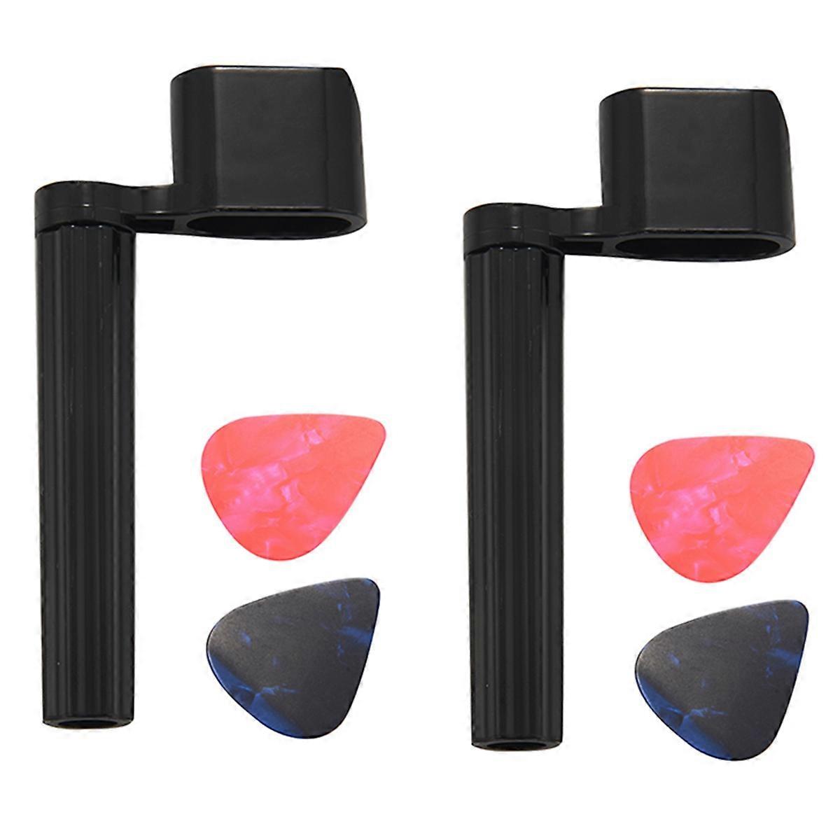 2Pcs String Stool + 4 Picks Premium Crank for Guitar String A Western Guitar, Classical Guitar,with