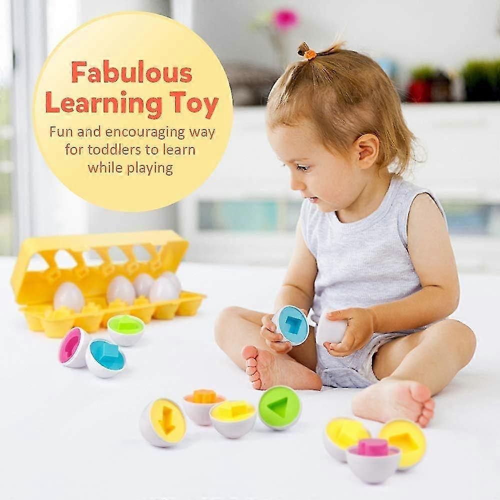 12 pcs Easter Eggs Matching Game Ideal for Travel Entertainment and Fun Activities