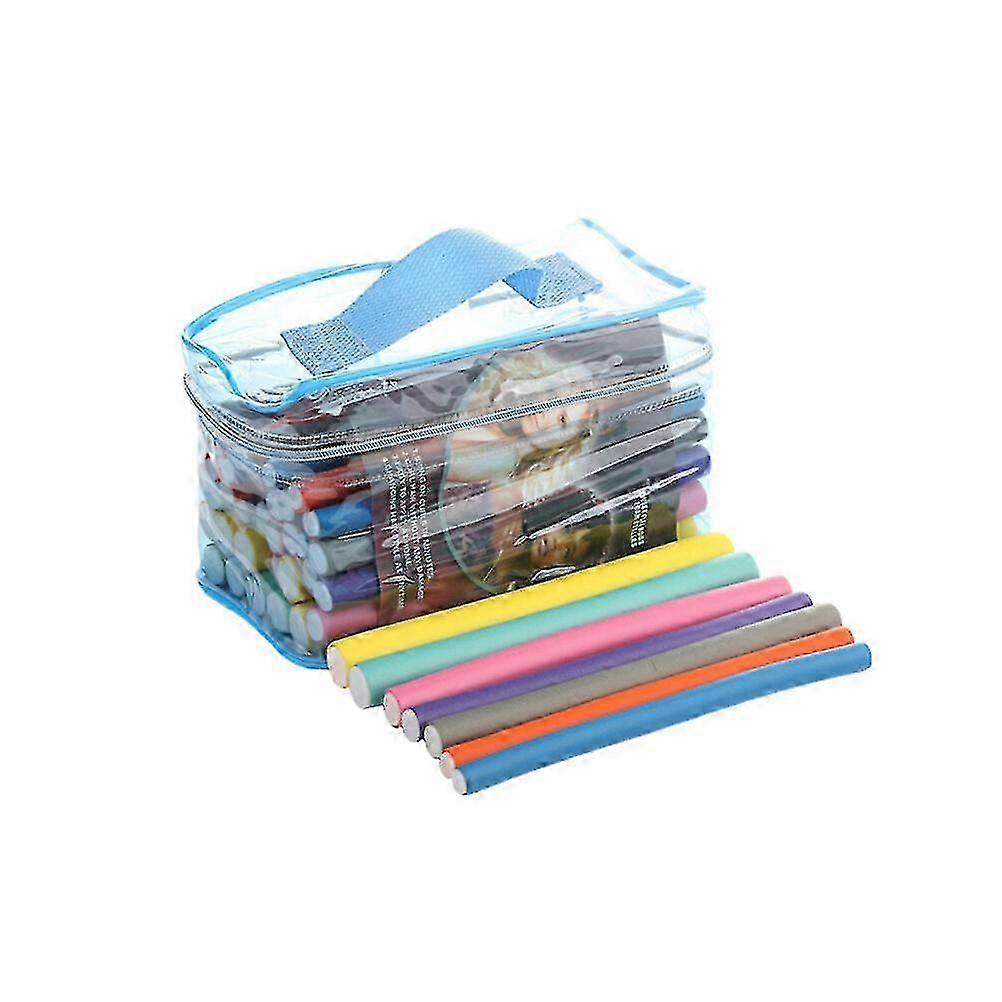 42pcs One Set Rubber Hair Curlers Practical Hair Styling Roller Tools