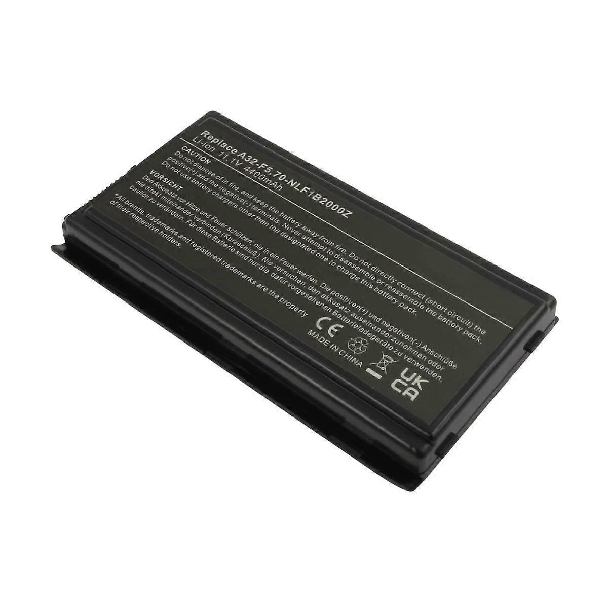 Replacement Battery for Asus F5, X50, A32-F5 11.1V 4400mAh Li-ion, Black