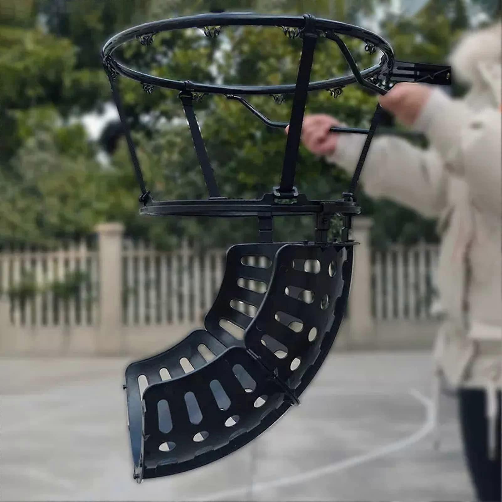 Wallmounted basketball hoop rebounder, basketball shot device, portable basketball attachment, black ball – supports 360° rotation.