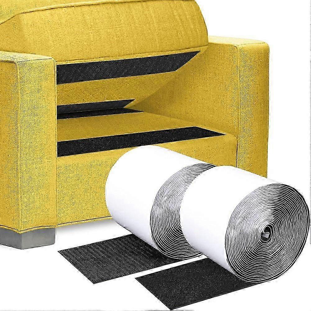Hook & Loop Tape,4inchX20Feet Self Adhesive Fastener Tapes for Keep Sofa Cushions From Sliding,No P