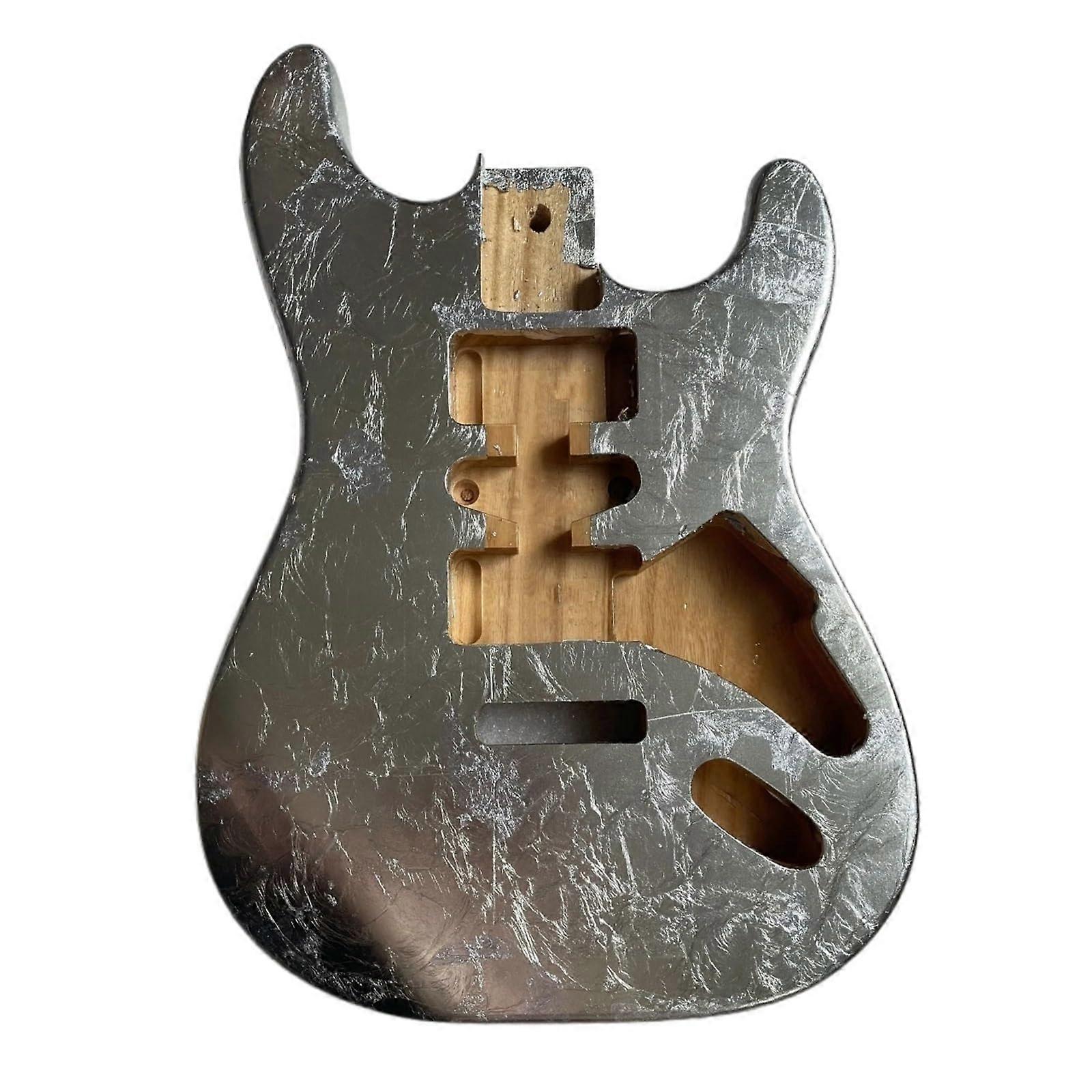 Instrumentspecific replacement parts set for the body of an electric guitar (Silver)