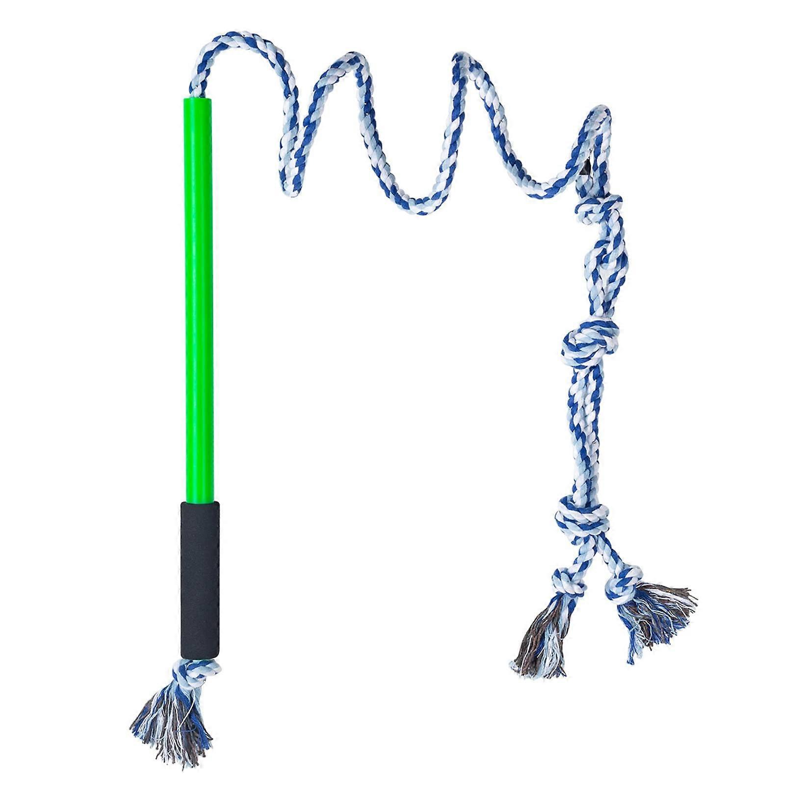 Interactive Dog Toy for Teething Puppies - Durable Colorful Chew Rope, 5 Feet Long, Safe Materials, Engaging Design