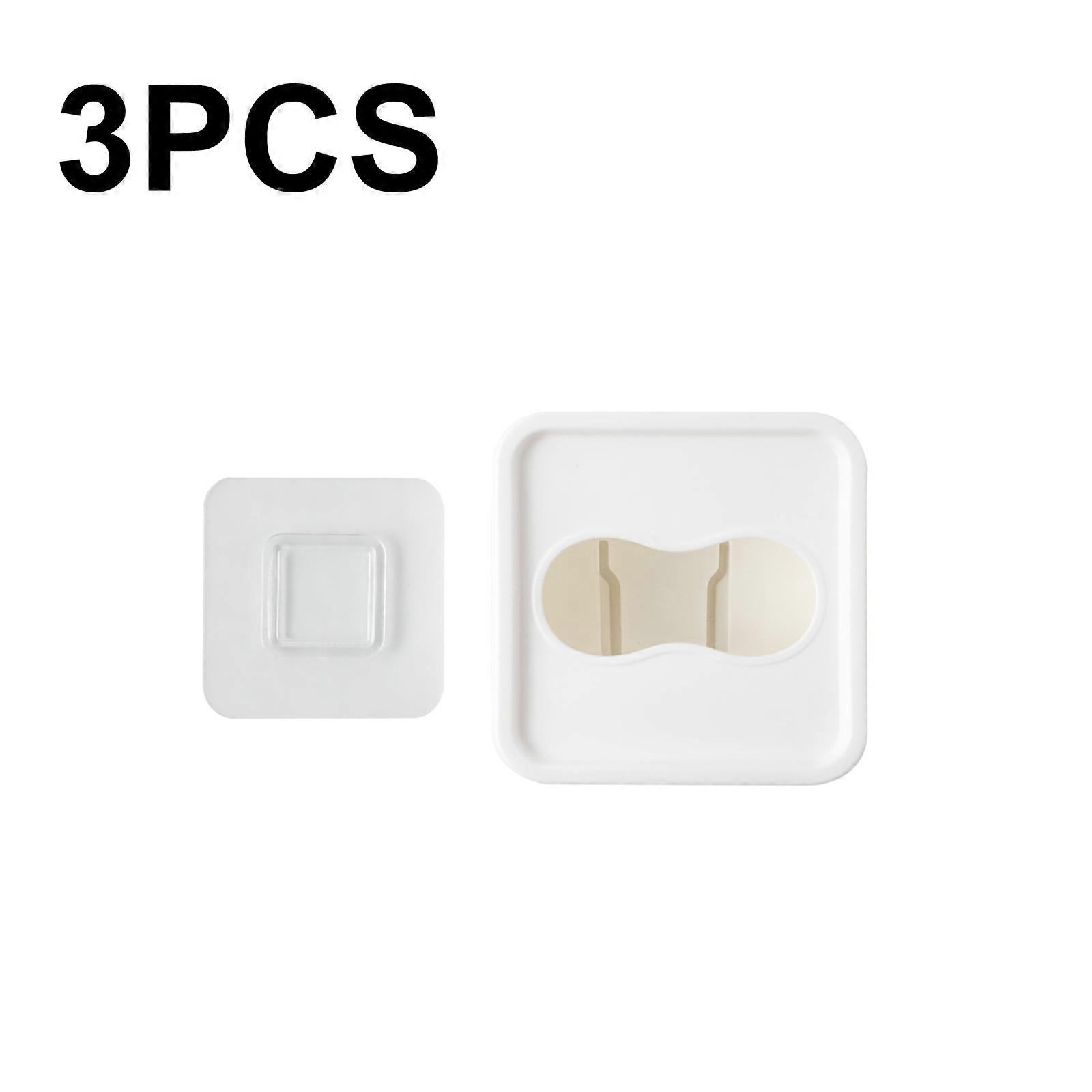 3 PCS Wall Mounted Large Opening Gloves Mask Small Object Storage Box, Style: Small Square 3 PCS Small Square