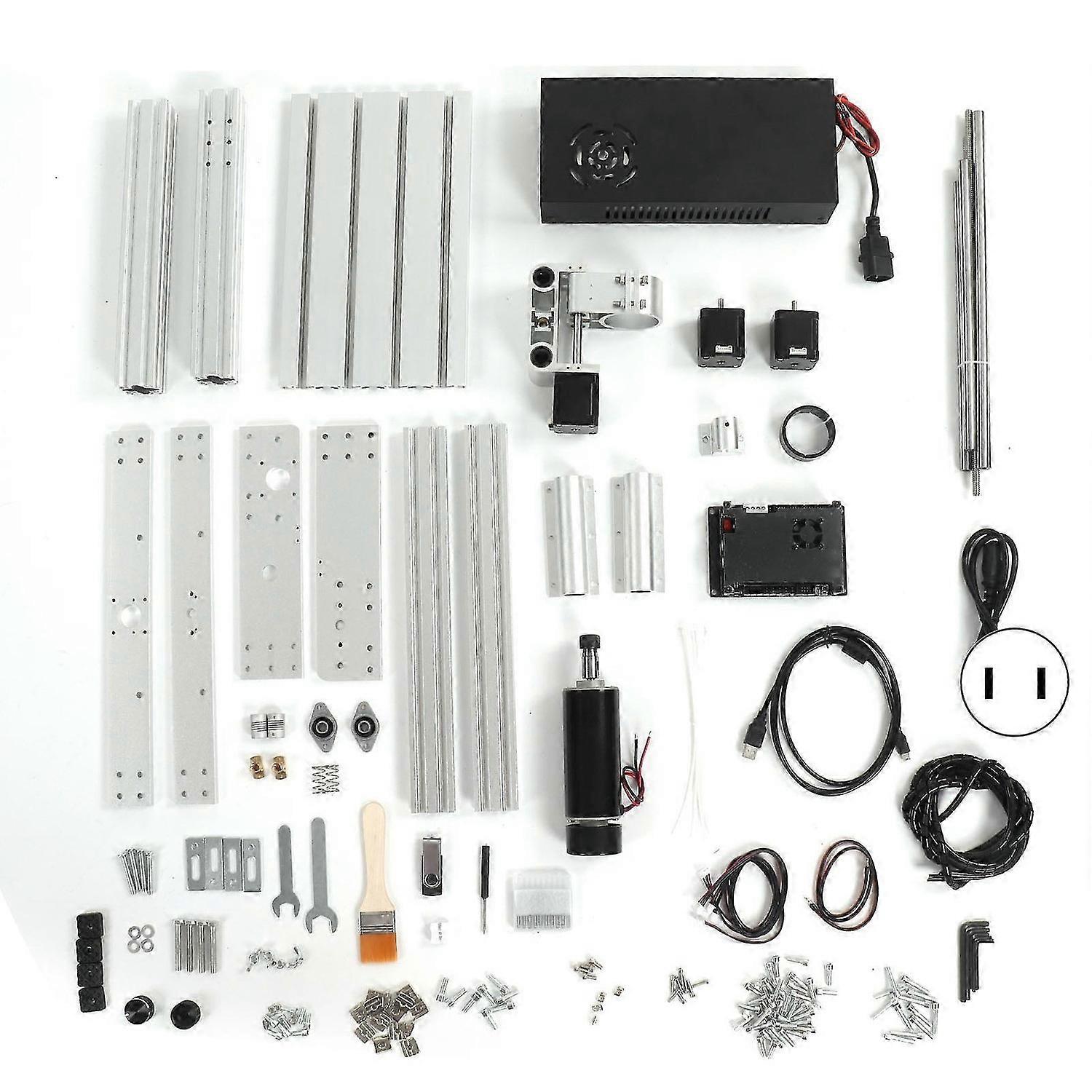 Engraving Machine Engraver Cutter Router Cutting Machine 3 Axes 500W Spindle Set Kit US Plug 110V
