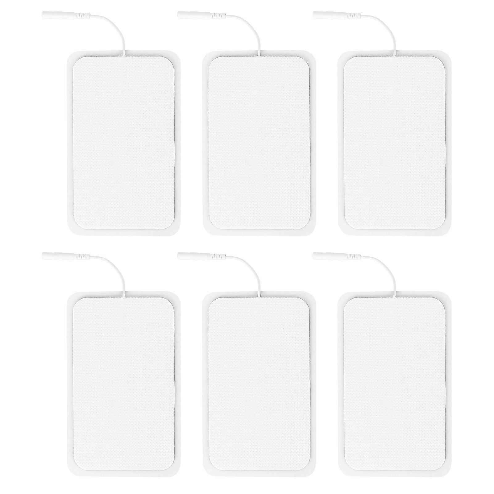 6pcs Reusable Tens Pads Non Irritating Replacement Electrode Patches for Electrotherapy