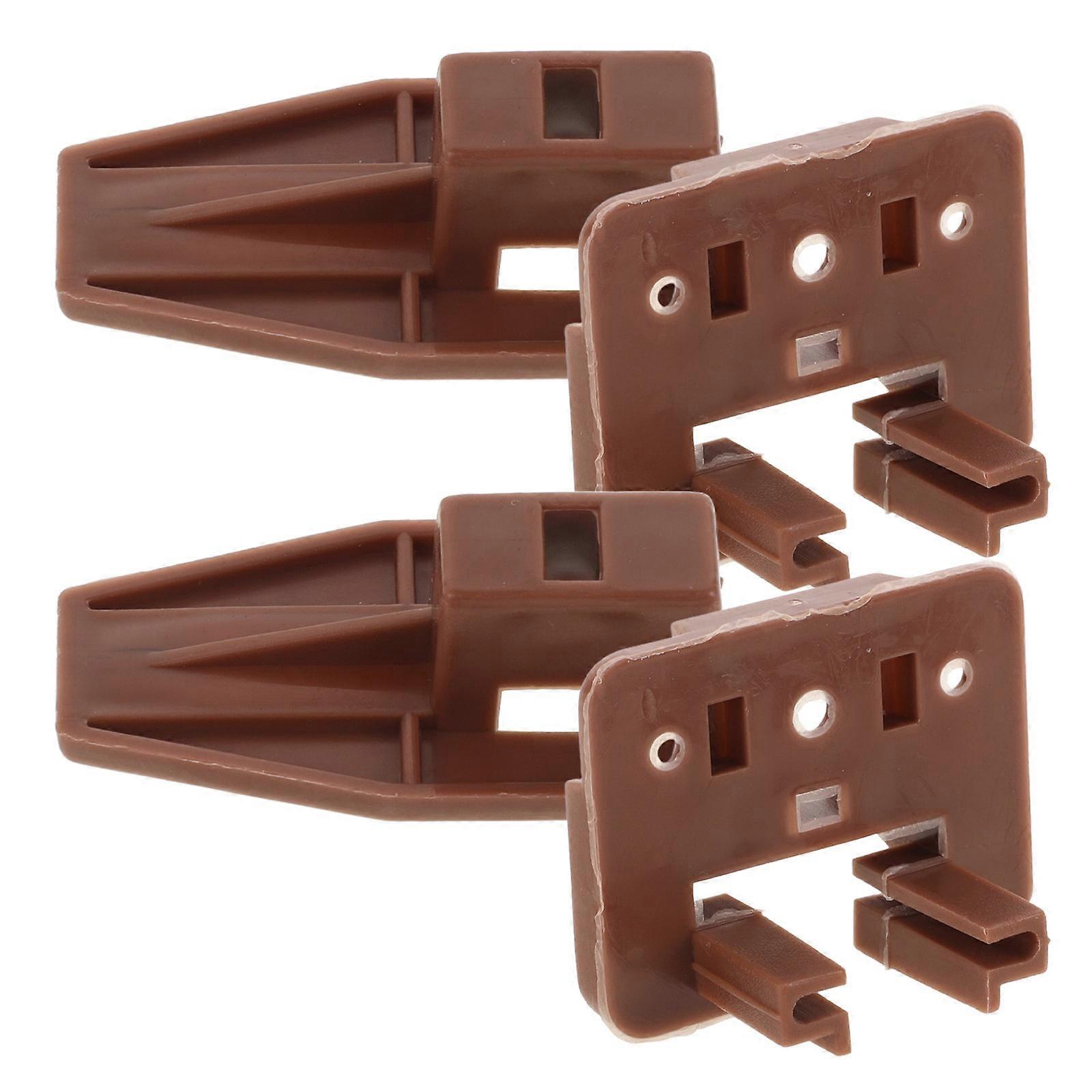 Drawer Stoppers for Dresser Plastic Drawer Guides Furniture Stabilization Rectangular Plug 2 Sets