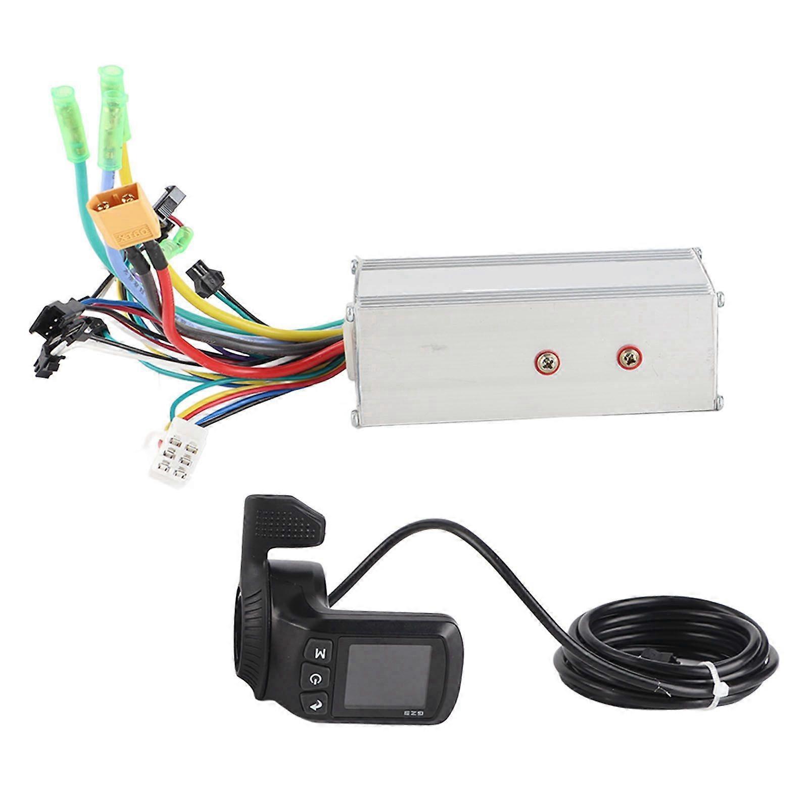 Motor Brushless Controller Kit 36V 48V 60V 1000W 38A 3 Mode Sine Wave Controller with Waterproof GZ3 Panel for ReplacementYMQX)