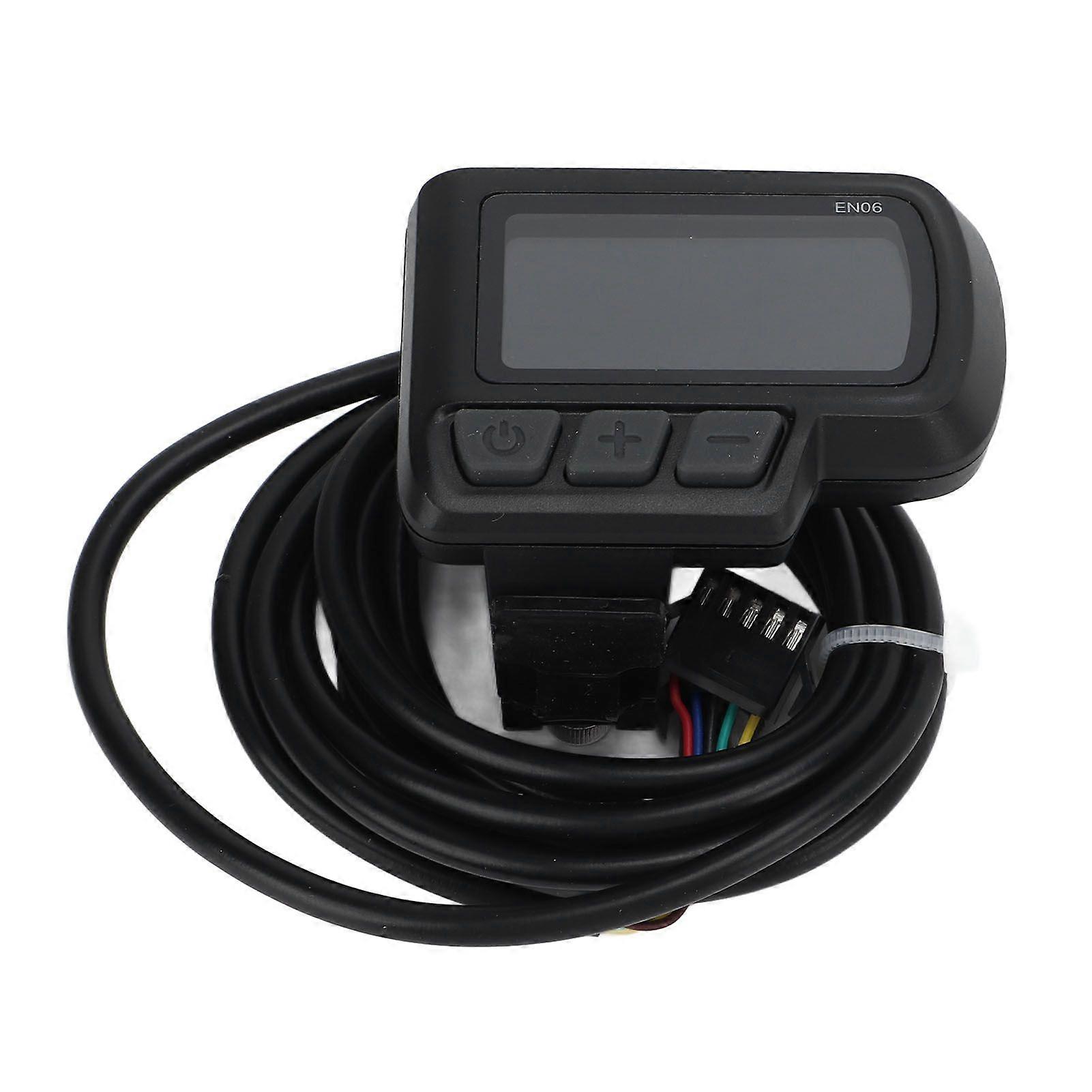 Electric Bike LCD Display Meter Scooter Speed Meter with USB Battery Status for Mountain Bike YMQX)