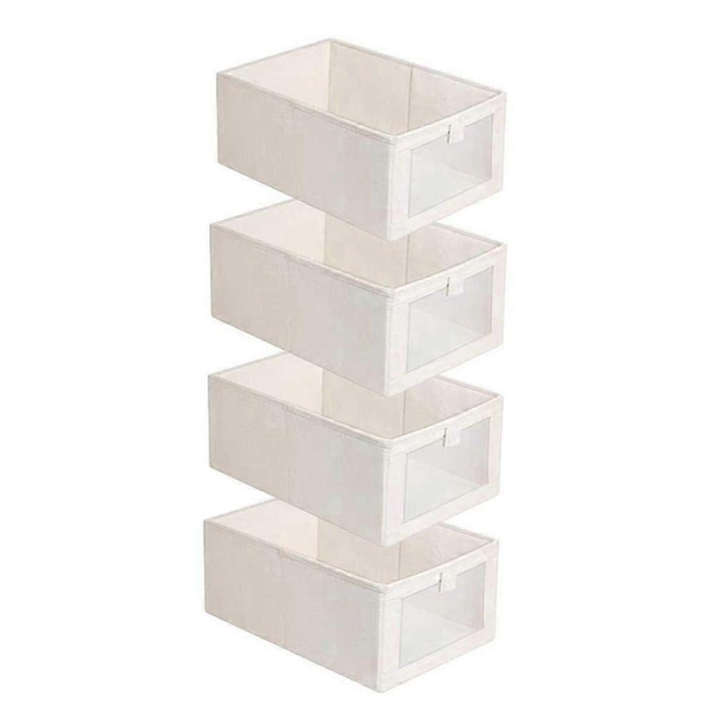 4 Pack Δοχεία Αποθήκευσης, Δοχεία Αποθήκευσης Οργάνωσης Ένδυσης, Τζιν, Ντουλάπα - Ντουλάπα Διοργανωτές A bs