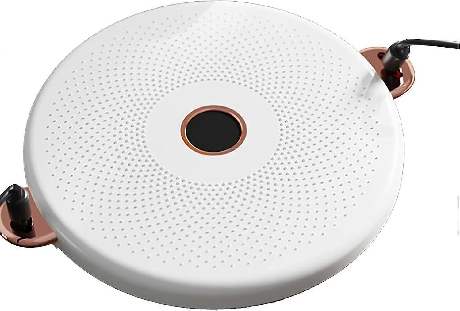 ZENGO Waist Whisper Disc,Équipement d’entraînement abdominal antidérapant Machine à taille légère avec cordon de traction,Machine à abdominaux pour l’exercice (blanc)