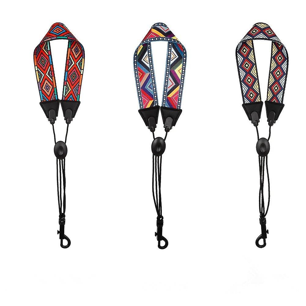 Polyester Abs Leather Diamond Pattern Shoulder Strap Neckband For Saxophone Accessories