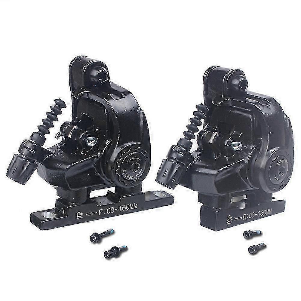 Road Bike Disc Brake Flat Mount Mechanical Dual Side Actuation Caliper 160mm Front Rear Bicycle Clamp Brake js