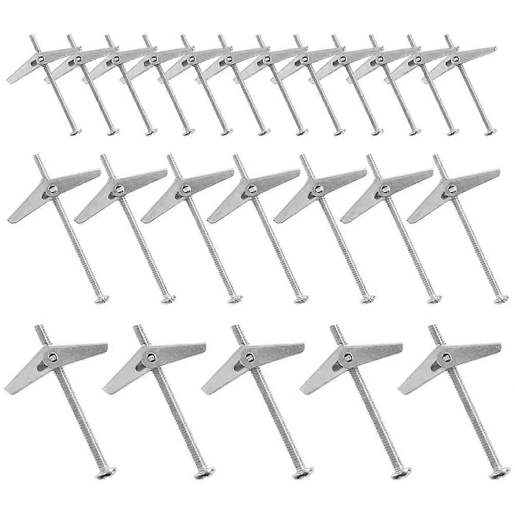 Small Toggle Bolts Toggle Bolt Replacement Wall Hanging Accessory Silver 5.70X0.40X0.40cm Wall Hanging 26-Piece Set