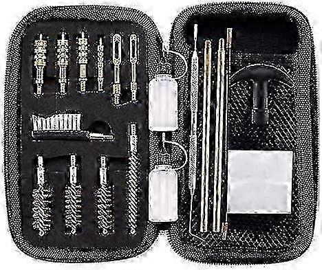 אוניברסלי .22, .357, .38, 9 מ"מ, 0.45 קליבר ערכת ניקוי אקדח - מברשת ברונזה ומתאם פליז