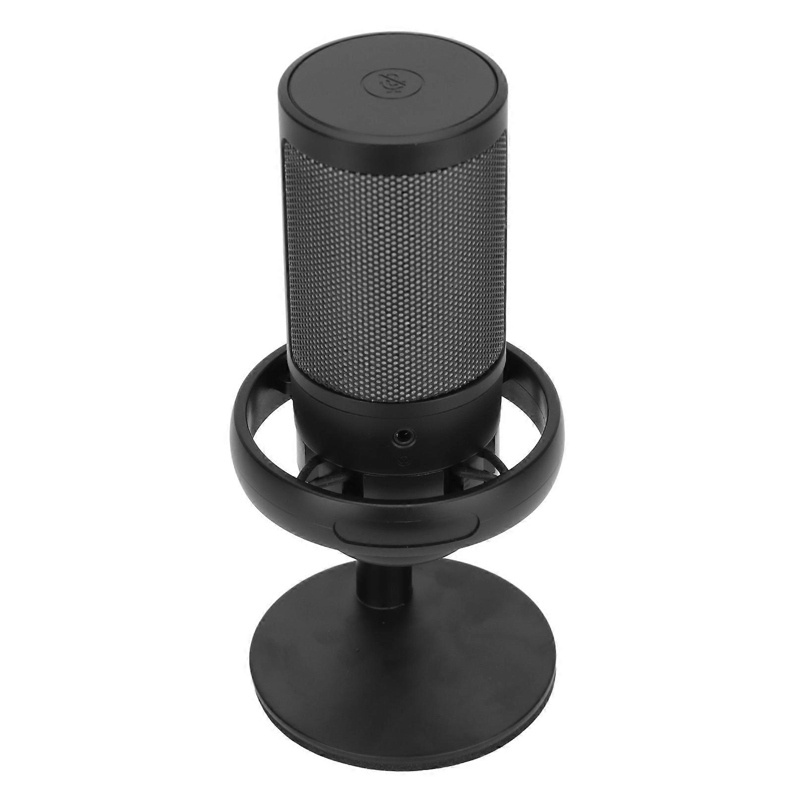 RGB Wired Cardioid 14MM Condenser Mic with Base for Streaming