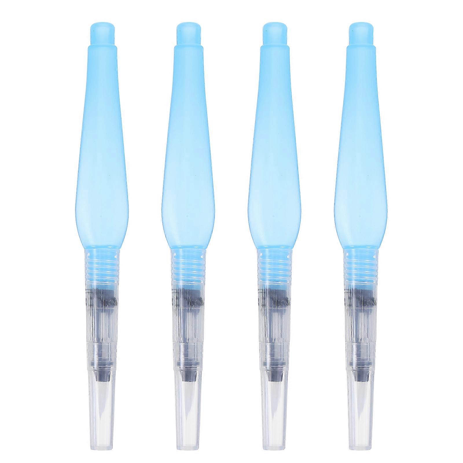 Refillable Water Brush Pen Watercolor Pens For Artists Portable Water Pens For Crafting Nylon Tips 4Pcs