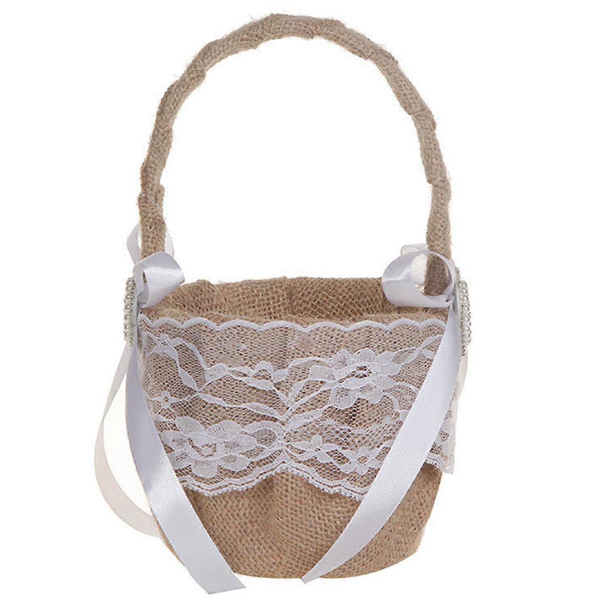 Plastic Lace Basket 1Pcs Assorted Color for Decoration with and Reusable Design