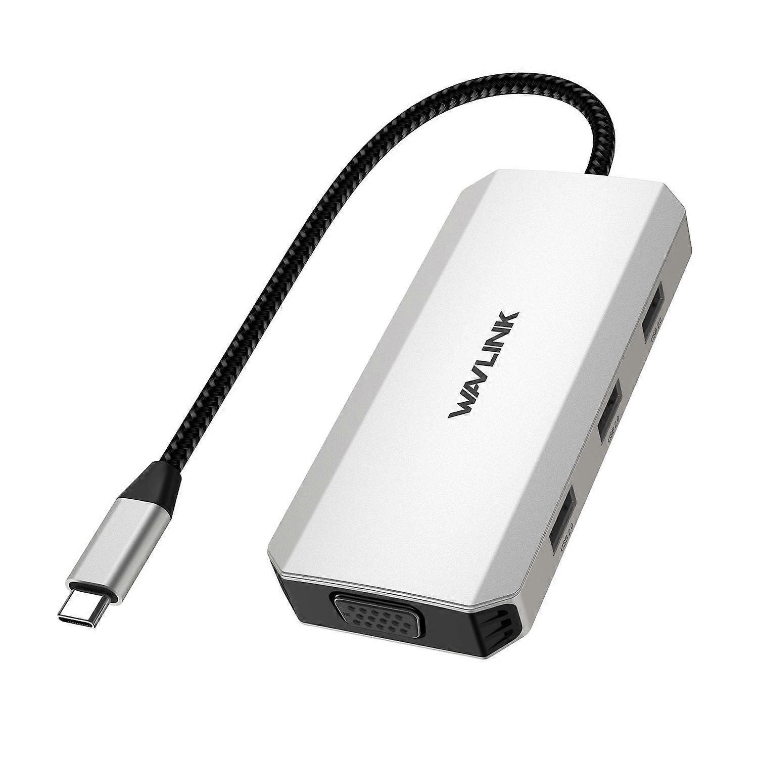 WAVLINK UMD307 Typ-C auf HD 4K + 2DP HUB Adapter UMD307