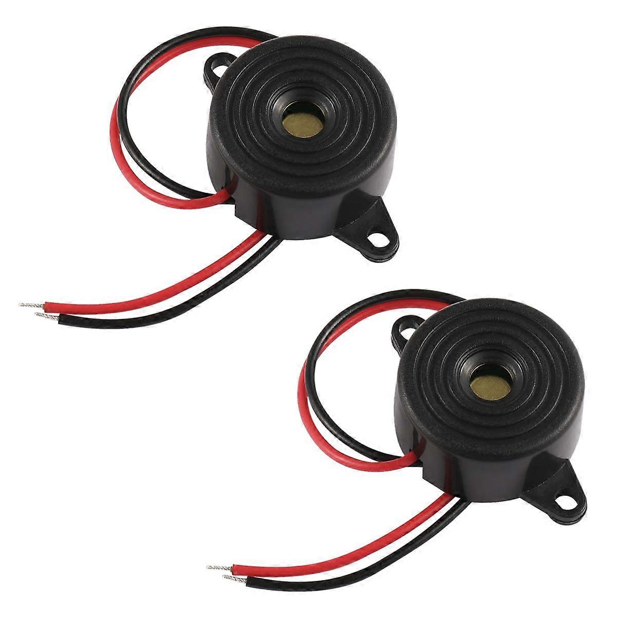 Electric Alarm 12V Piezoelectric Buzzer Continuous Tone for Circuits 2 Pieces