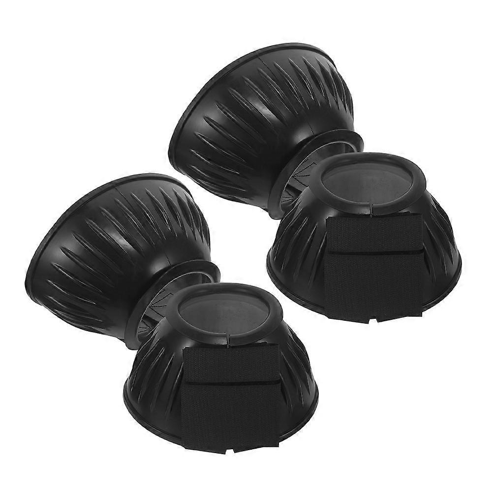 Lightweight Portable Horse Boots Protective Tendon Support Durable Bell Boots Comfortable Design Strong Fasteners For Training Outdoor Use