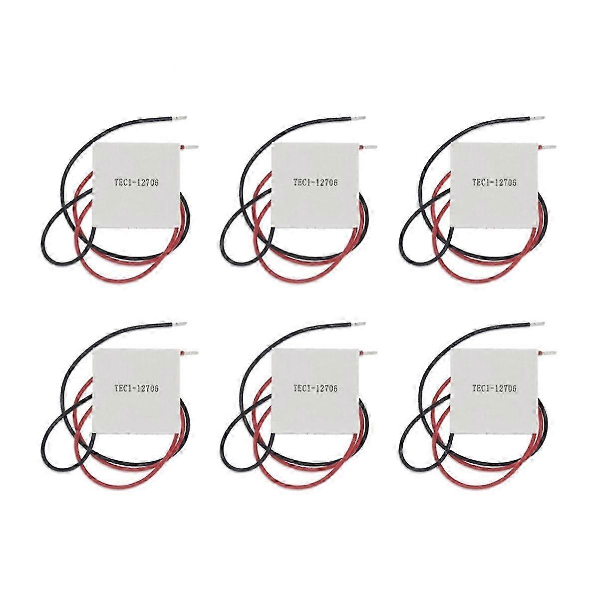 6PCS TEC1-12706 Thermoelectric Cooler Peltier Modules - High-Performance Cooling System for DIY Projects & Electronics