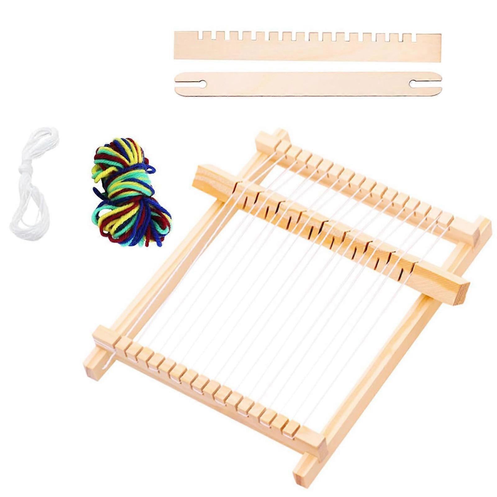 Wood Multiple Craft Loomed Set for Beginner and Experts WithPortable Designs and High Performances Adjustment Multicolor