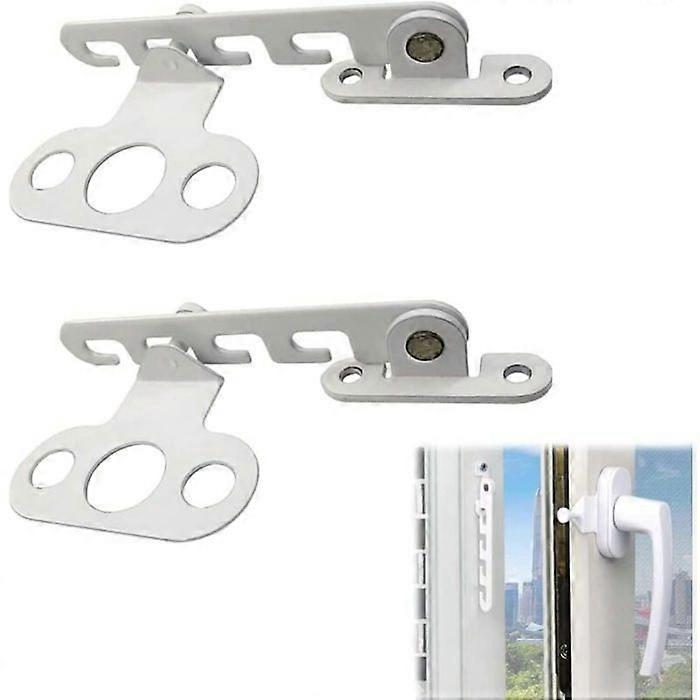 2 Pieces Casement Window Restrictor, Window Restrictor, Window Restrictor Without Drilling, Blocks Window Open and