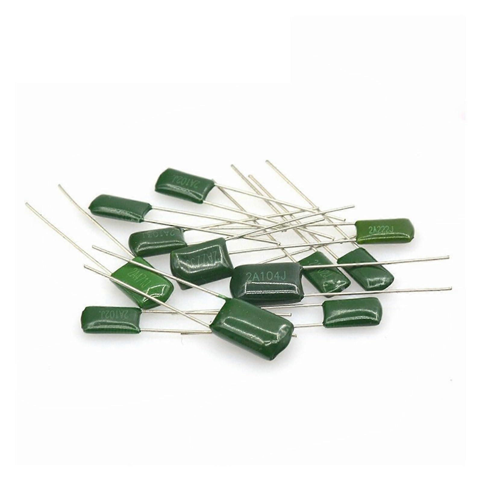 2A104J Polyester Film Capacitor 50-Count Pack 0.1uF (100nF) 100V Through-Hole