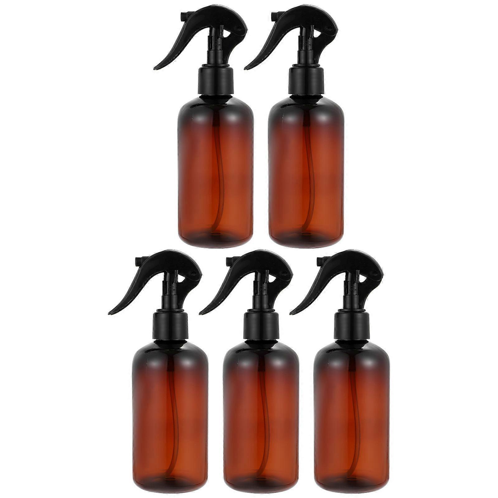 Brown Plastic Gardening Spray Bottles with Pressuring Function for Easy Use in Garden 5 Pieces