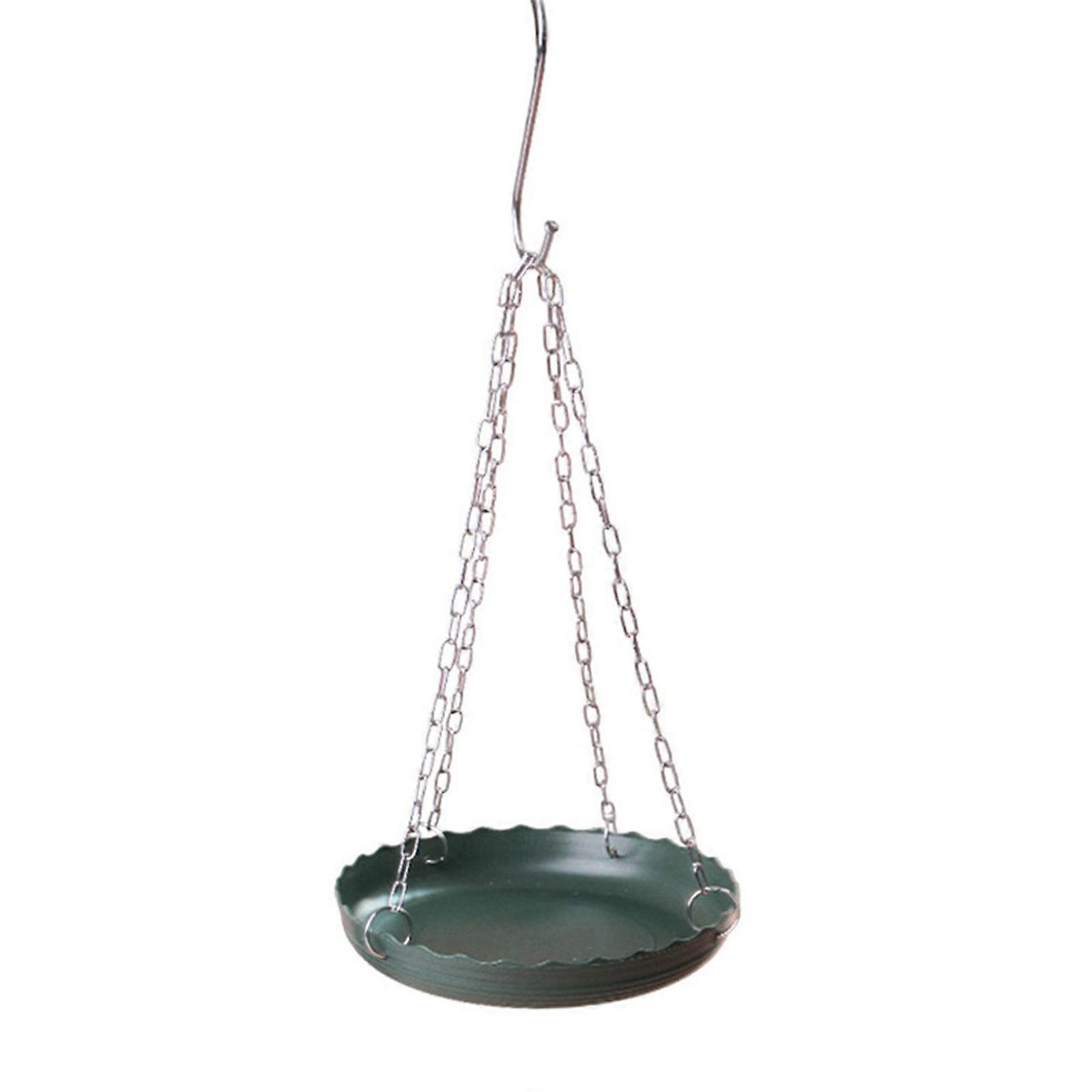 Weather Resistant Bird Feeder And Bird Bath Multipurpose with Hanging Chain For Attracting Wild Birds In Garden Multicolor
