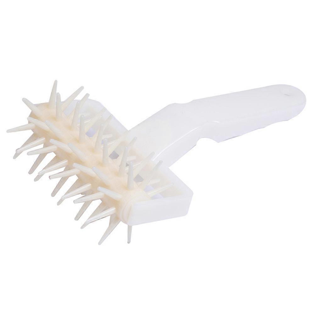 Pizza Dough Docker for Meat Made of Lightweight Plastic White Color Perfect for Baking 7.8 Inches