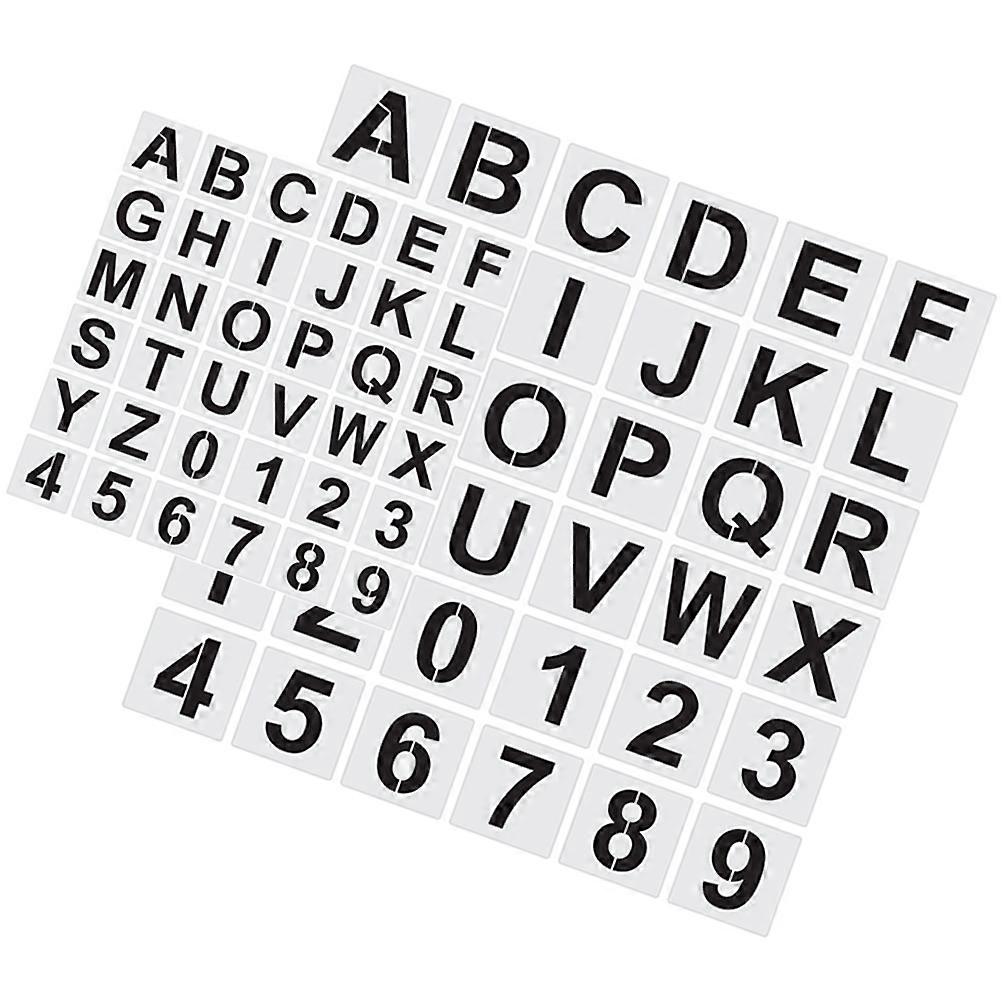 72pcs Multi Function Washable Letter Stencils for DIY Crafts, Wall Painting & Decorative Projects – Reusable Alphabet Templates for Home Use