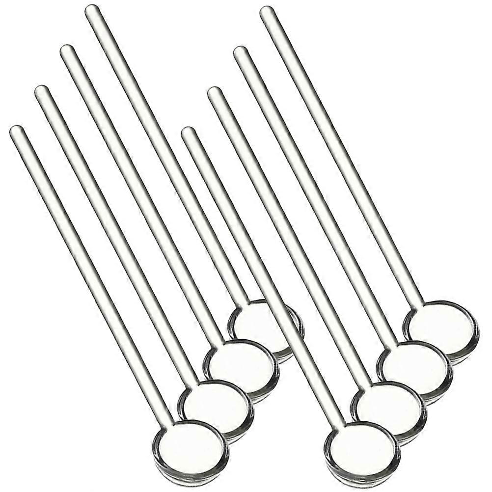 6pcs Transparent High Borosilicate Glass Coffee Spoons Mini Teaspoons for Tea, Coffee & Desserts – Delicate Stirring Utensils for Home & Café Use