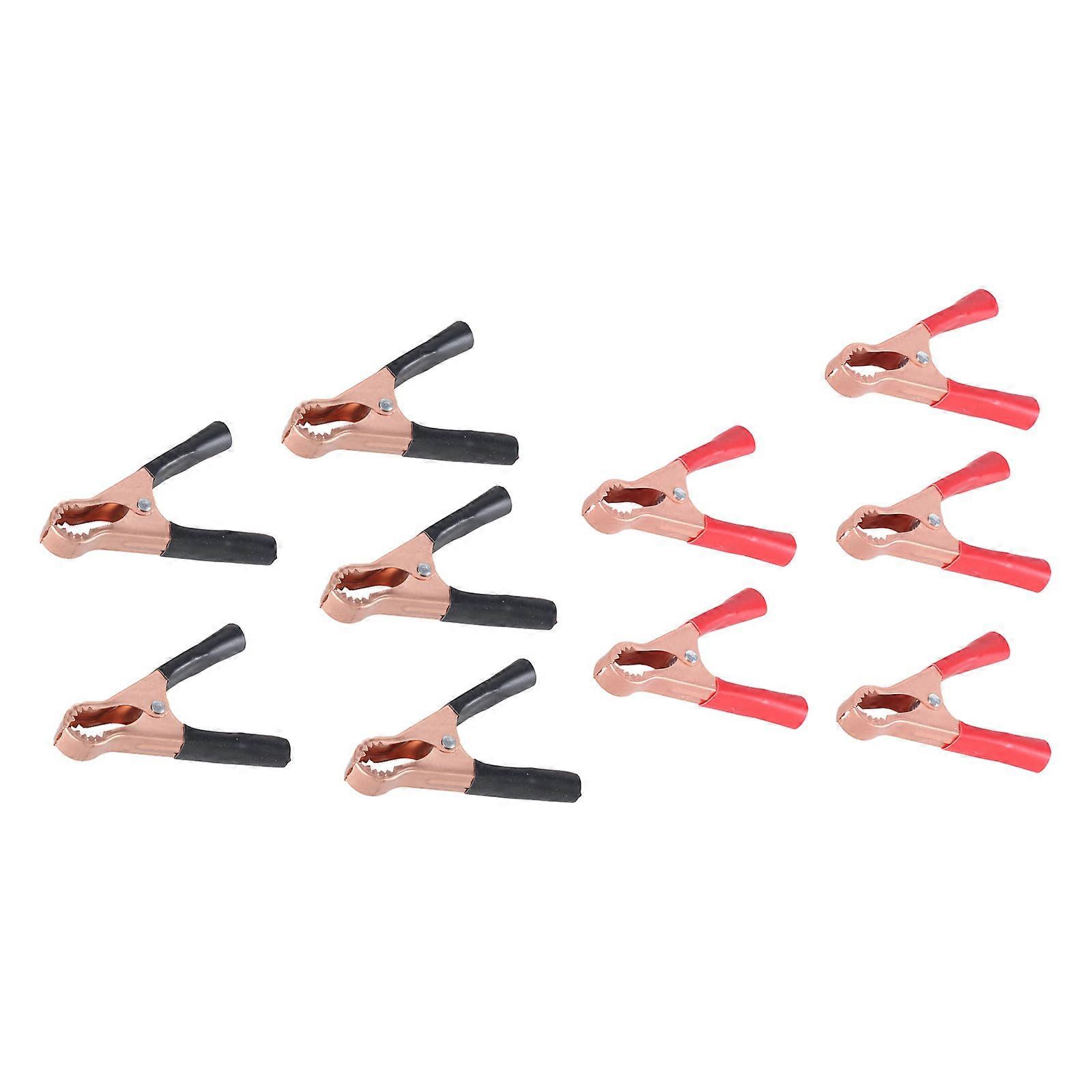 10Pcs Precisions 50A Brass Alligators Clip with Enhances Frictions Teeth multifunction Alligators Clip Set Simple to Use Multicolor
