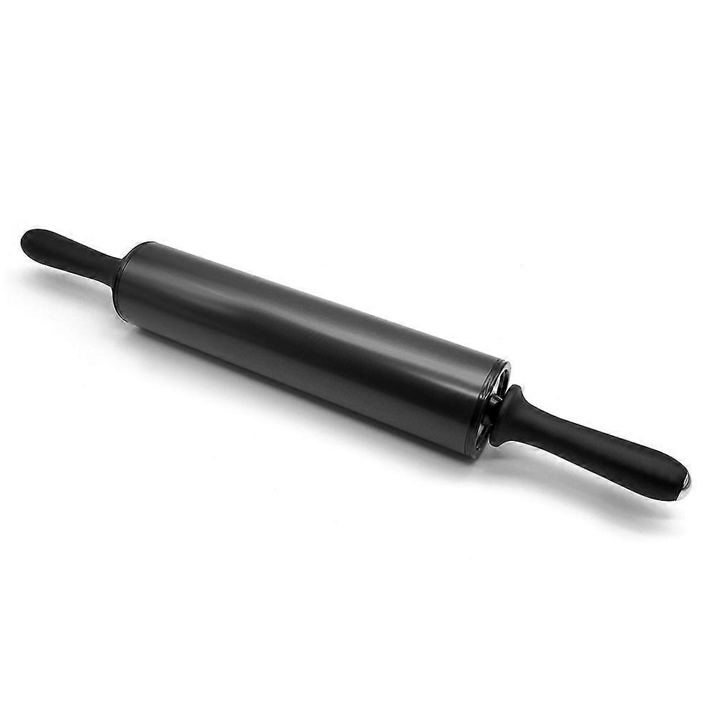 Adjustable Rolling Pin with 3 Removable Thickness Rings Stainless Steel Dough Roller for Cookies Pasta Pastry Baking Random Style