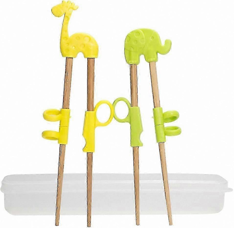 2 Pairs of Practice Chopsticks for Skill Development