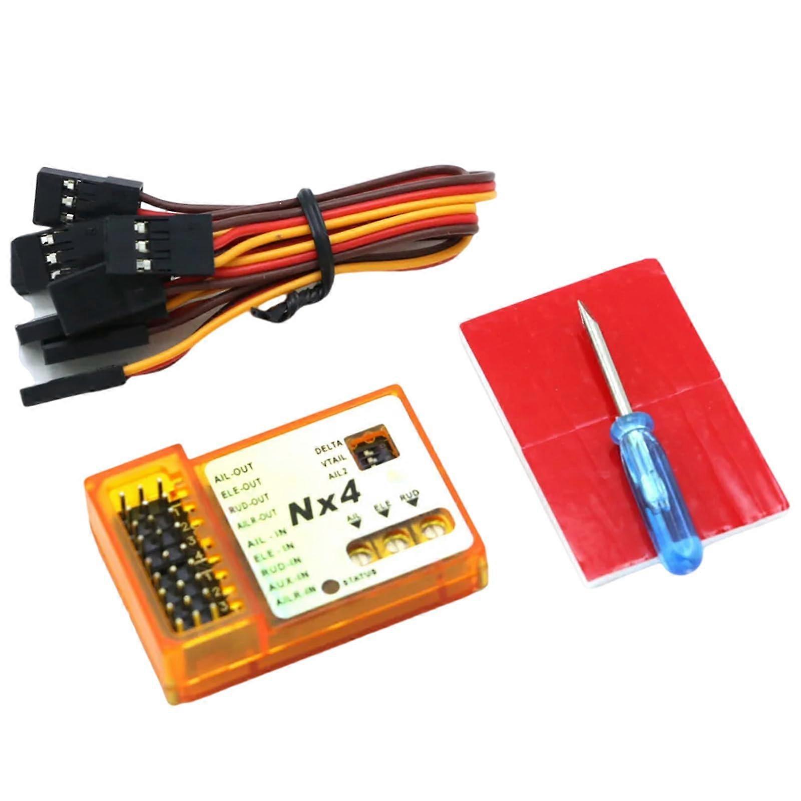 Flight Control Gyro for Fixed Wings, Gyro Stabilization, Rate/Hold Mode, Airplane Accessories