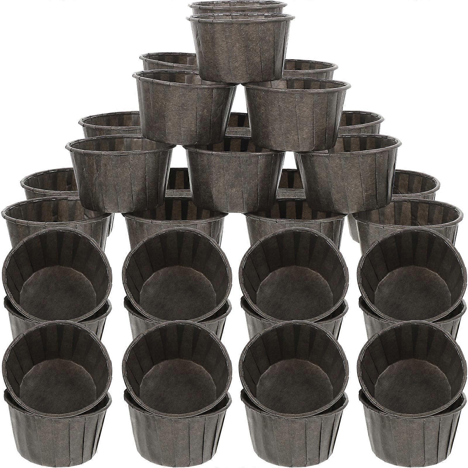 150pcs Coffee Paper Cupcake Cups for Home Baking High Temperature Resistant Muffin Liners