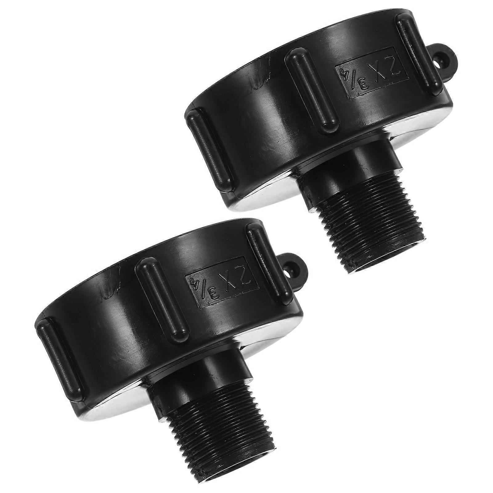 2pcs Heavy Duty IBC Tote Adapter for Garden Hose Tank Fitting Coarse Thread Water Connector Valve Adapter Transfer Fittings