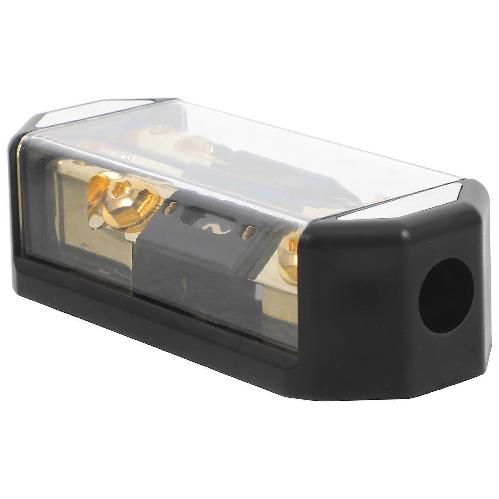 Durable Car Audio Fuse Holder for Experience in Black Plastic Copper